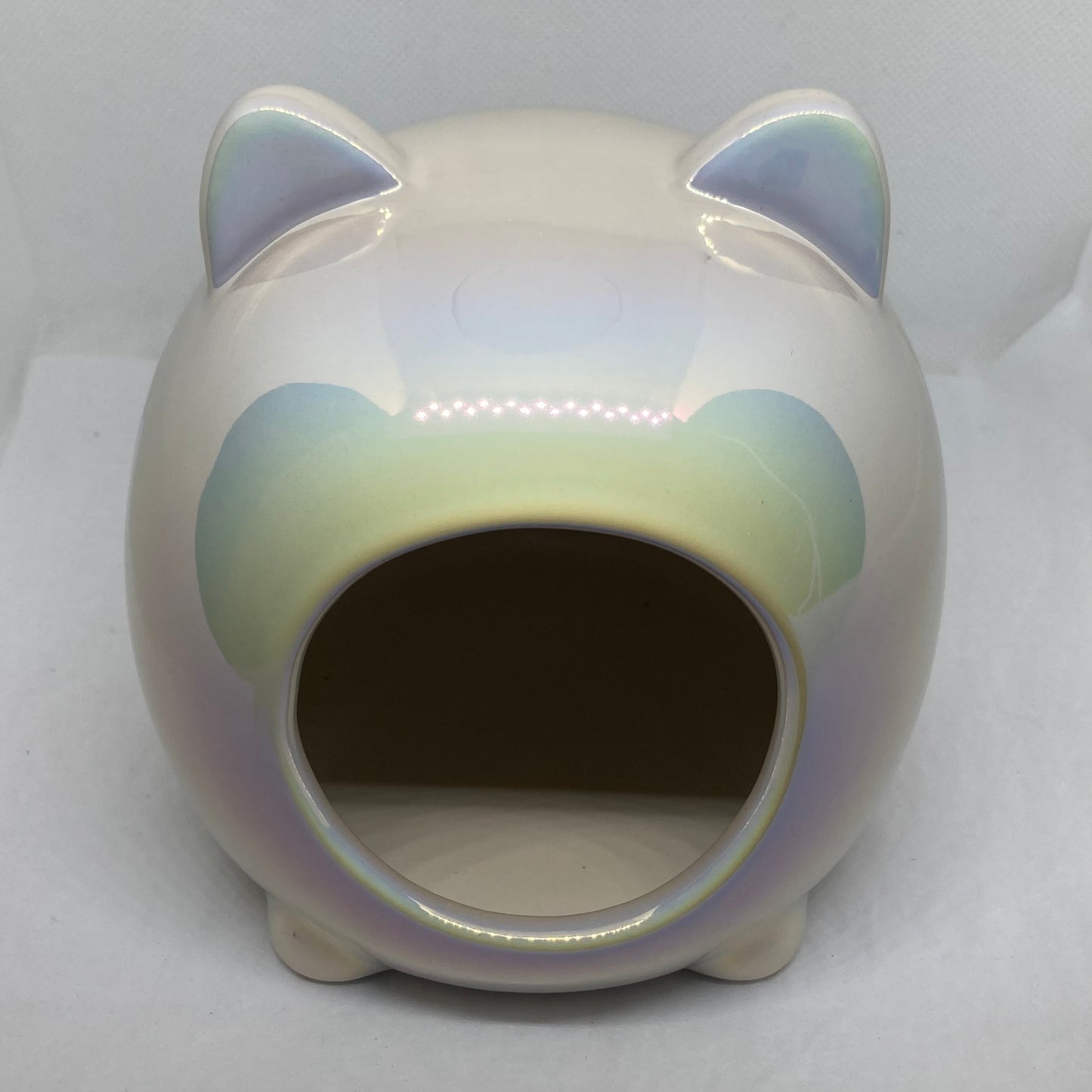 Cachette chat métallique