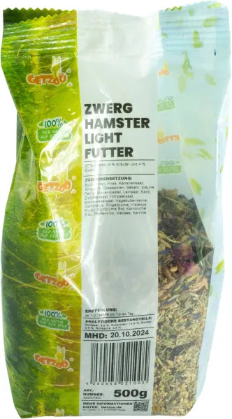 Getzoo dwarf hamster food- light